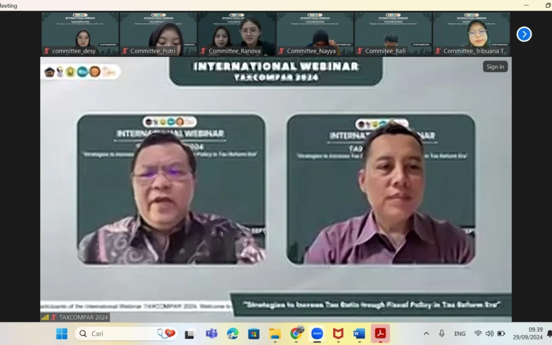 Webinar Internasional Sukses Digelar Tax Center FISIP