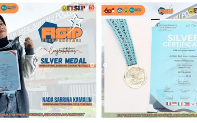 Prestasi Gemilang! Nada Mahasiswa FISIP Bersama PSM UNEJ Bawa Pulang Medali Perak di Ajang Internasional
