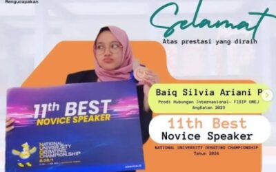 Silvia Ariani, Mahasiswi FISIP UNEJ, Salah Satu Peserta Cemerlang di NUDC 2024