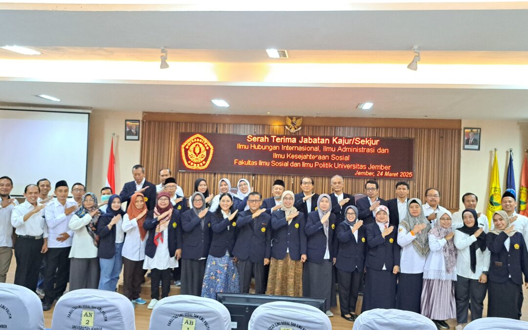 Regenerasi Kepemimpinan, FISIP Unej Lantik Kajur/Sekjur Baru
