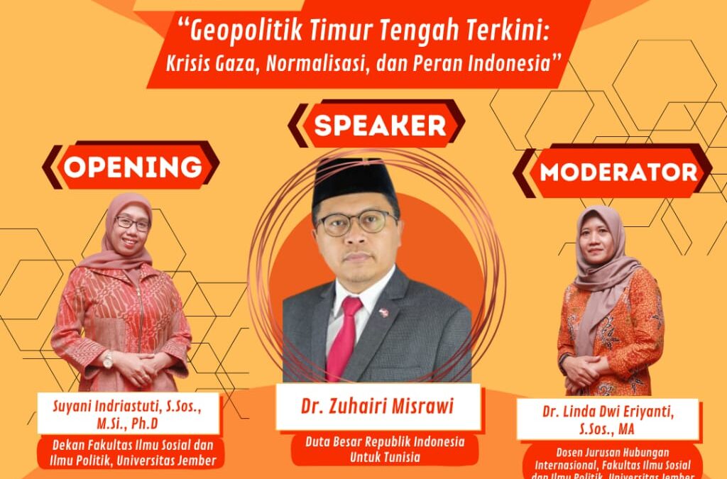 Dubes Zuhairi Miswari Kupas Tuntas Geopolitik Timur Tengah: Krisis Gaza, Normalisasi, dan Peran Strategis Indonesia