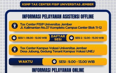 Mudahkan Wajib Pajak, Tax Center FISIP UNEJ Buka Layanan Asistensi SPT Tahunan 2026 Secara Hybrid