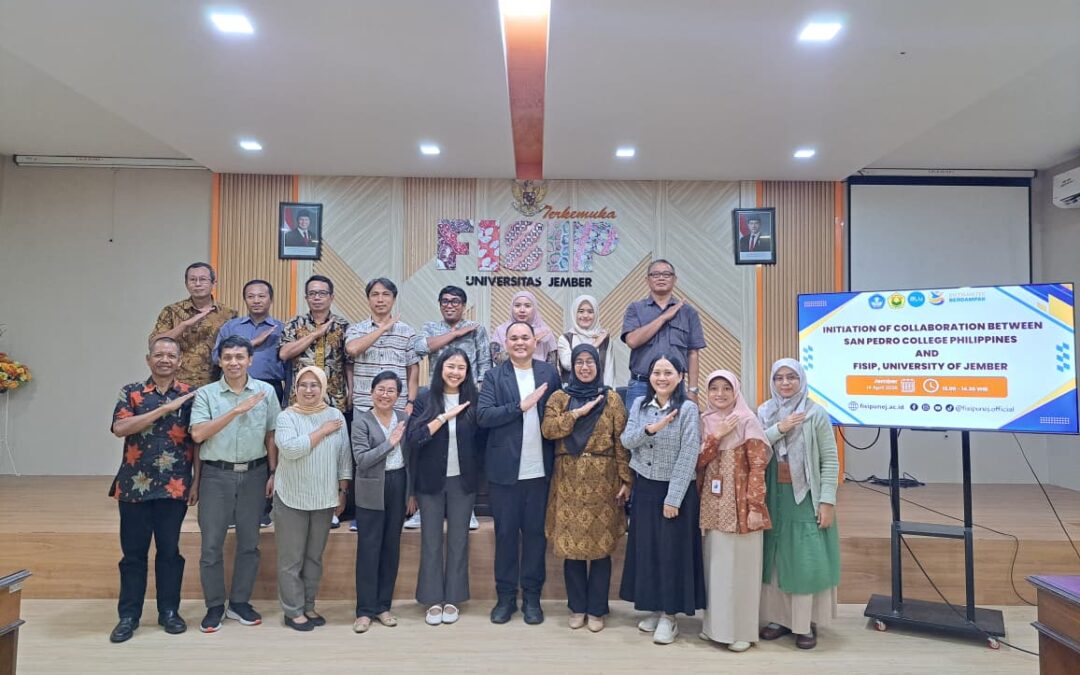 Perkuat Jaringan Global, FISIP Universitas Jember dan San Pedro College Filipina Jajaki Kerja Sama Strategis