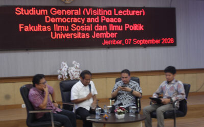 Dosen dan Peneliti UKM Malaysia Jadi Pembicara Utama Stadium General FISIP Unej: Angkat Isu Demokrasi dan Perdamaian